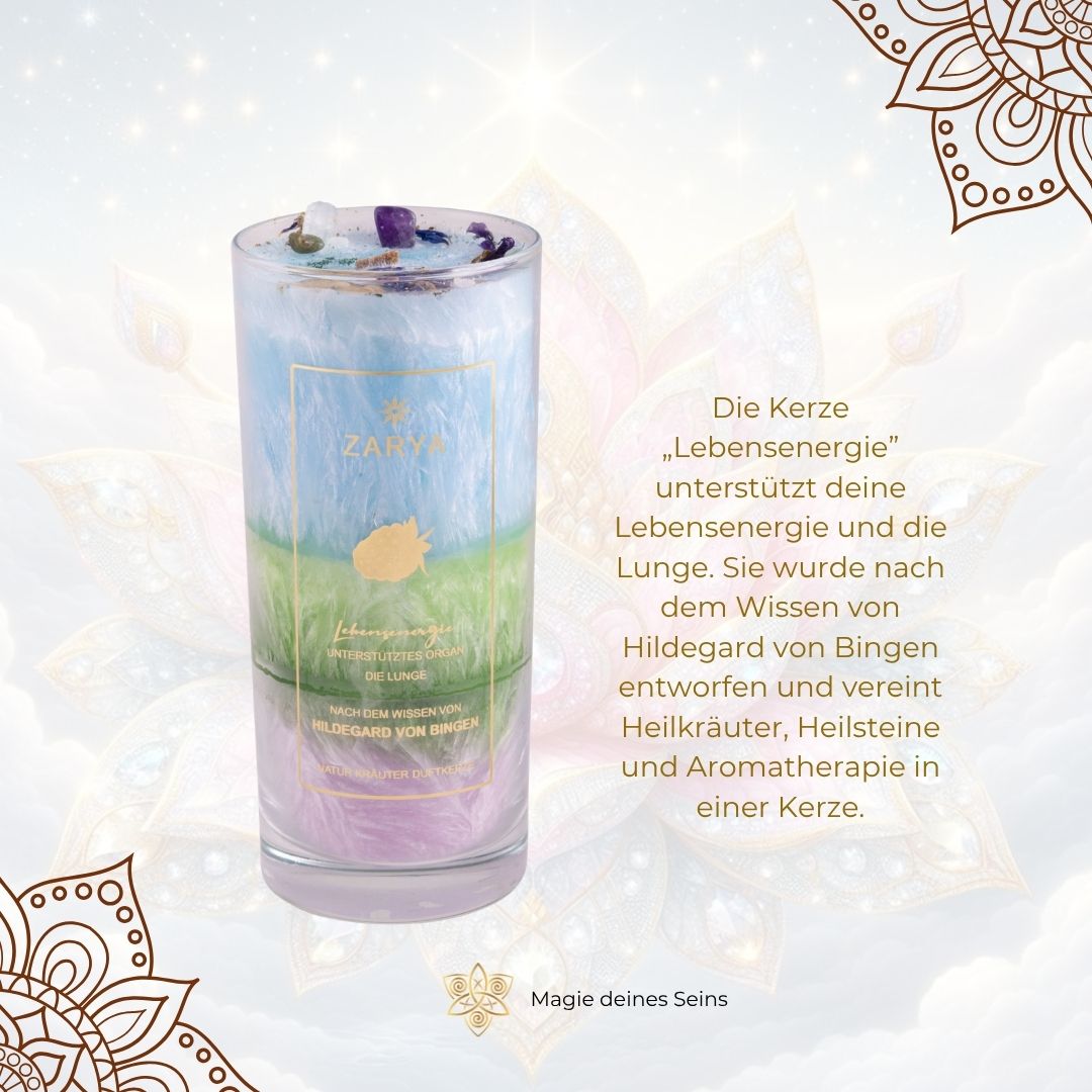 Lebensenergie Hildegard von Bingen Kerze